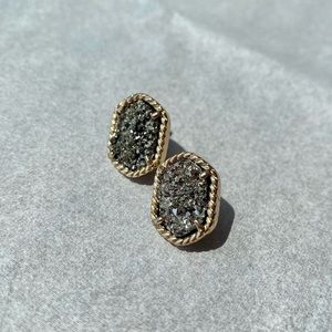 Hello Supply - Titanium Druzy Earrings